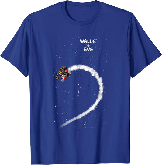 Disney Pixar Wall-E + EVE Left Half Heart Couples T-Shirt - T-Shirt | Royal