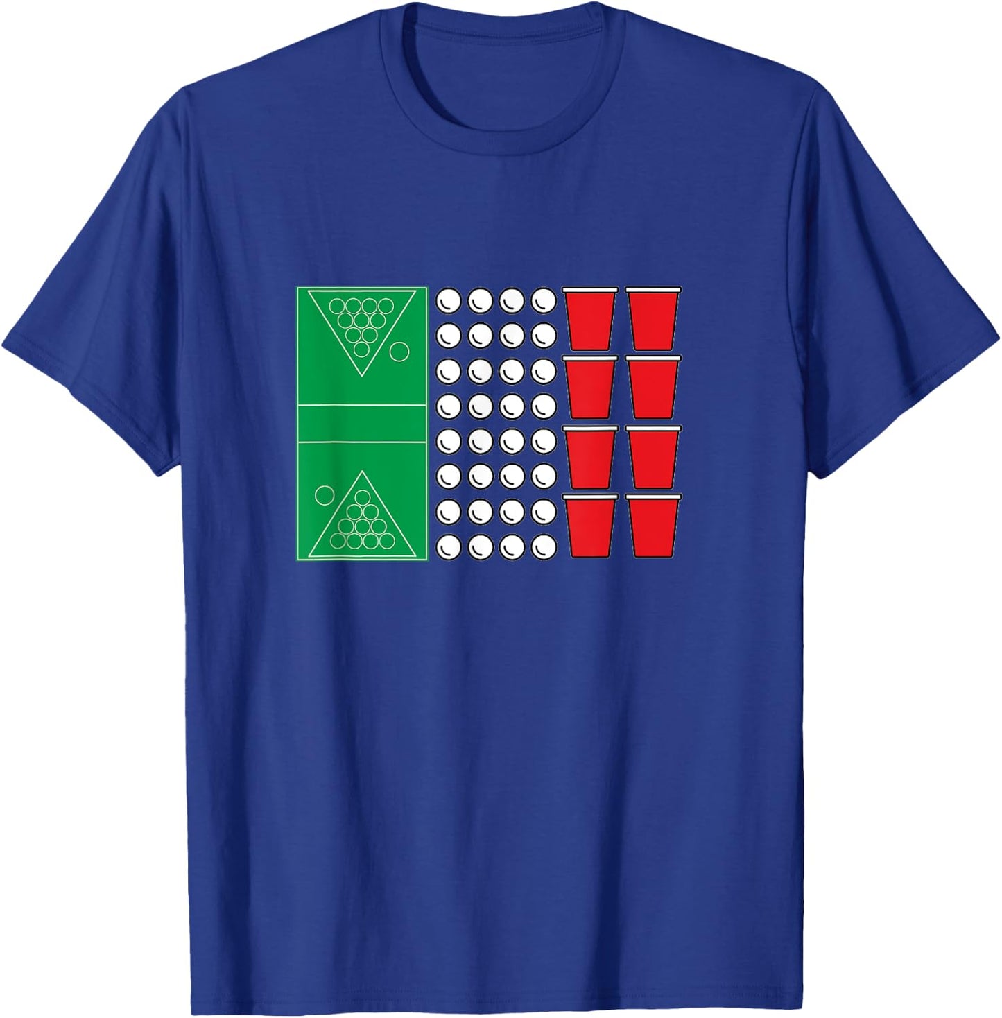 Beer Pong Italy Flag Italian Beerpong Italia T-Shirt - T-Shirt | Royal