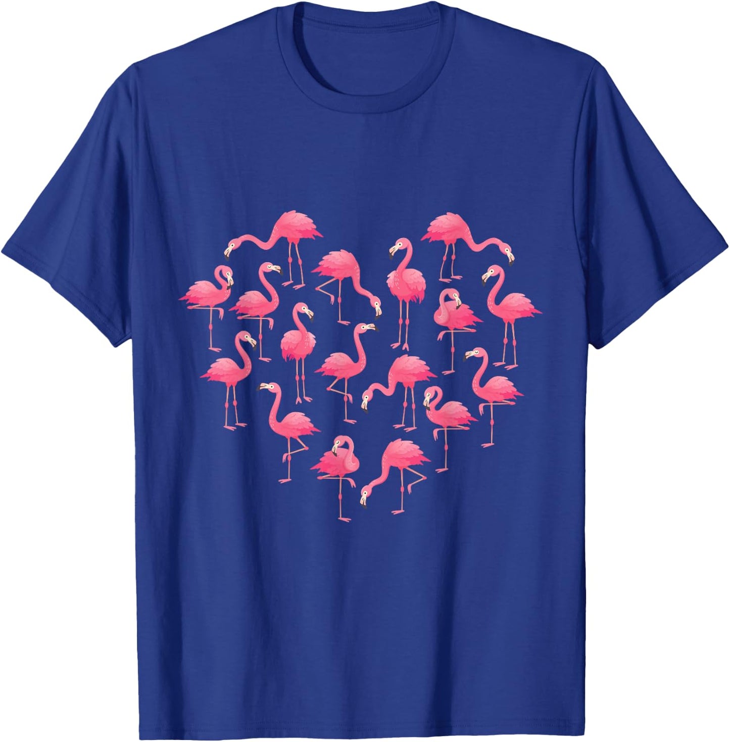 Pink Flamingo Heart love Girls Kids Cute Flamingo T-Shirt - T-Shirt | Royal