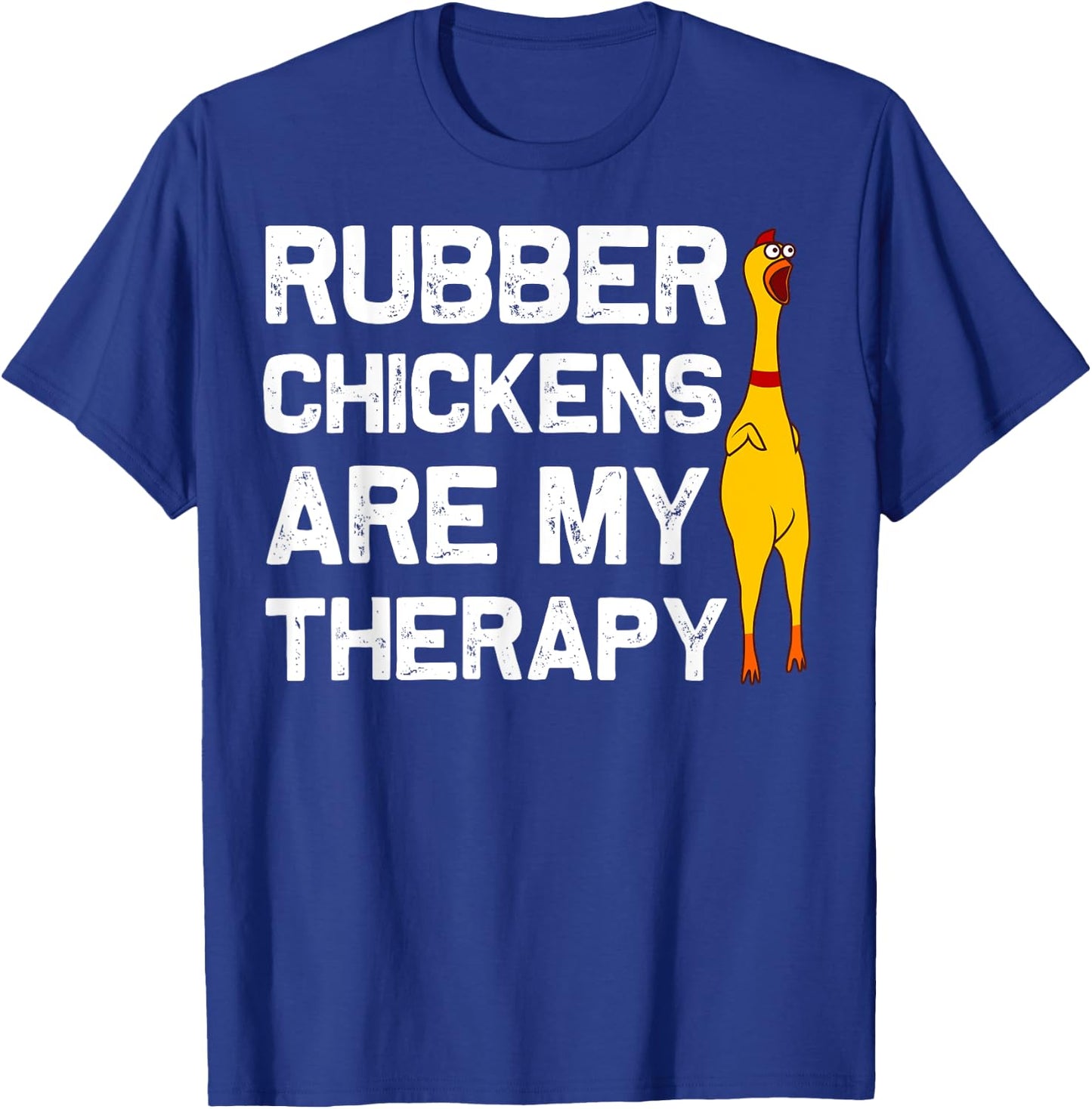 Funny Rubber Chicken Gift Men Women Rubber Chicken Costume T-Shirt - T-Shirt | Royal