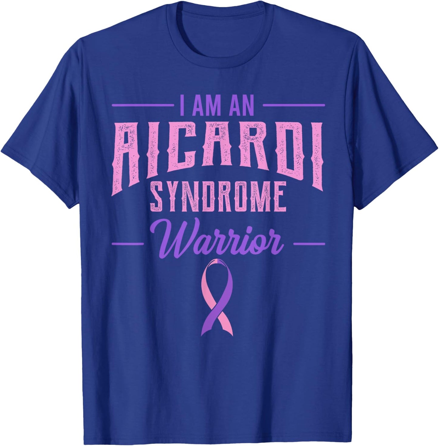 Aicardi Syndrome Warrior Genetic Disorder Corpus Callosum T-Shirt - T-Shirt | Royal