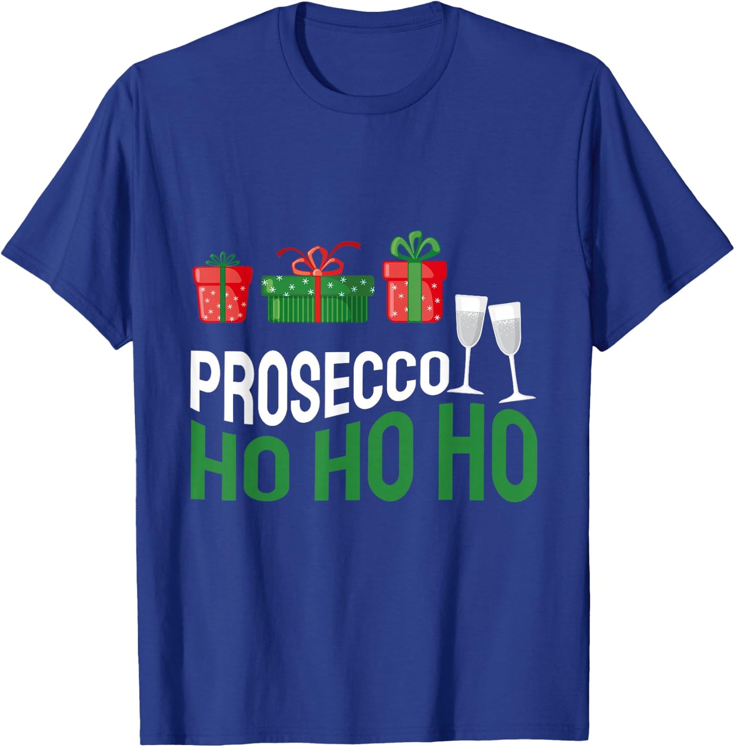 Prosecco Ho Ho Ho Christmas T-Shirt - T-Shirt | Royal