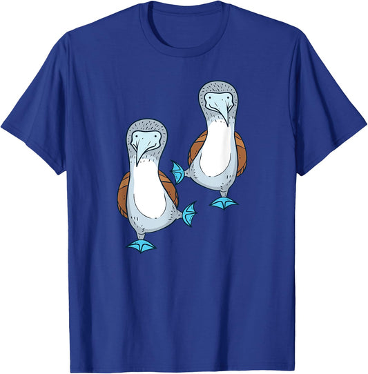 Dancing Sea Bird Fancy Blue Foot Booby - Funny Ornithology T-Shirt - T-Shirt | Royal