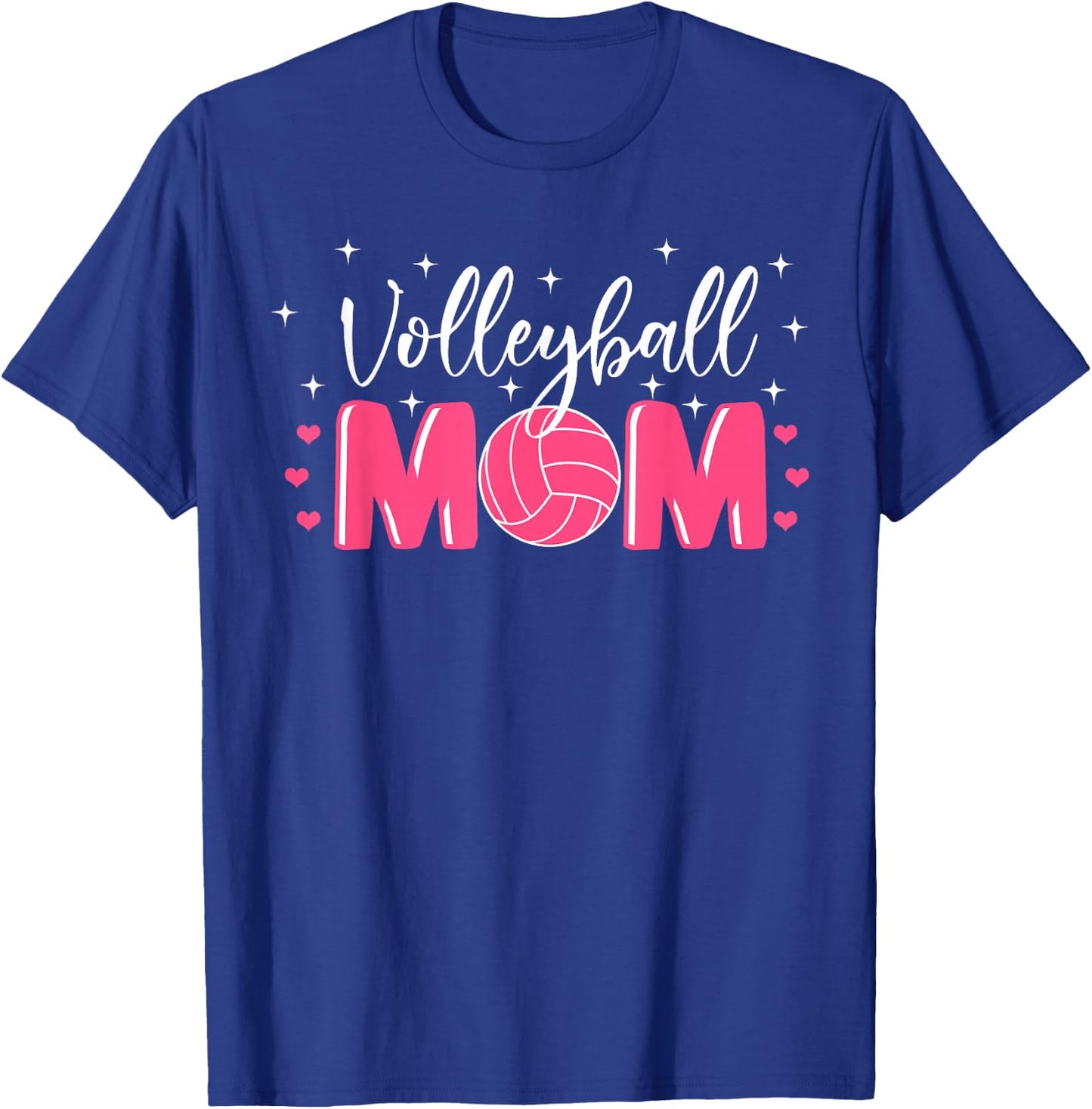 Volleyball Mom Player Mother's Day Mommy Team Sport Fan T-Shirt - T-Shirt | Royal