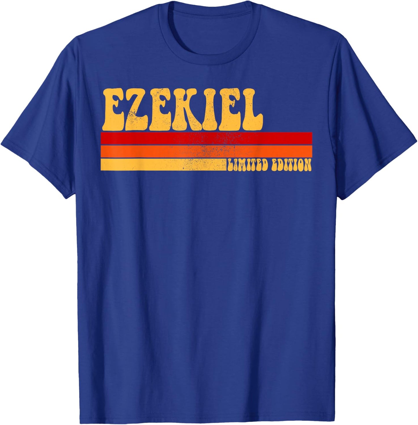 EZEKIEL Name Personalized Idea Men Retro Vintage EZEKIEL T-Shirt - T-Shirt | Royal