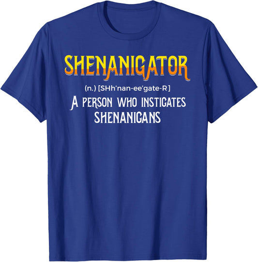 Shenanigans Funny Trouble Maker Saint Patricks T-Shirt - T-Shirt | Royal