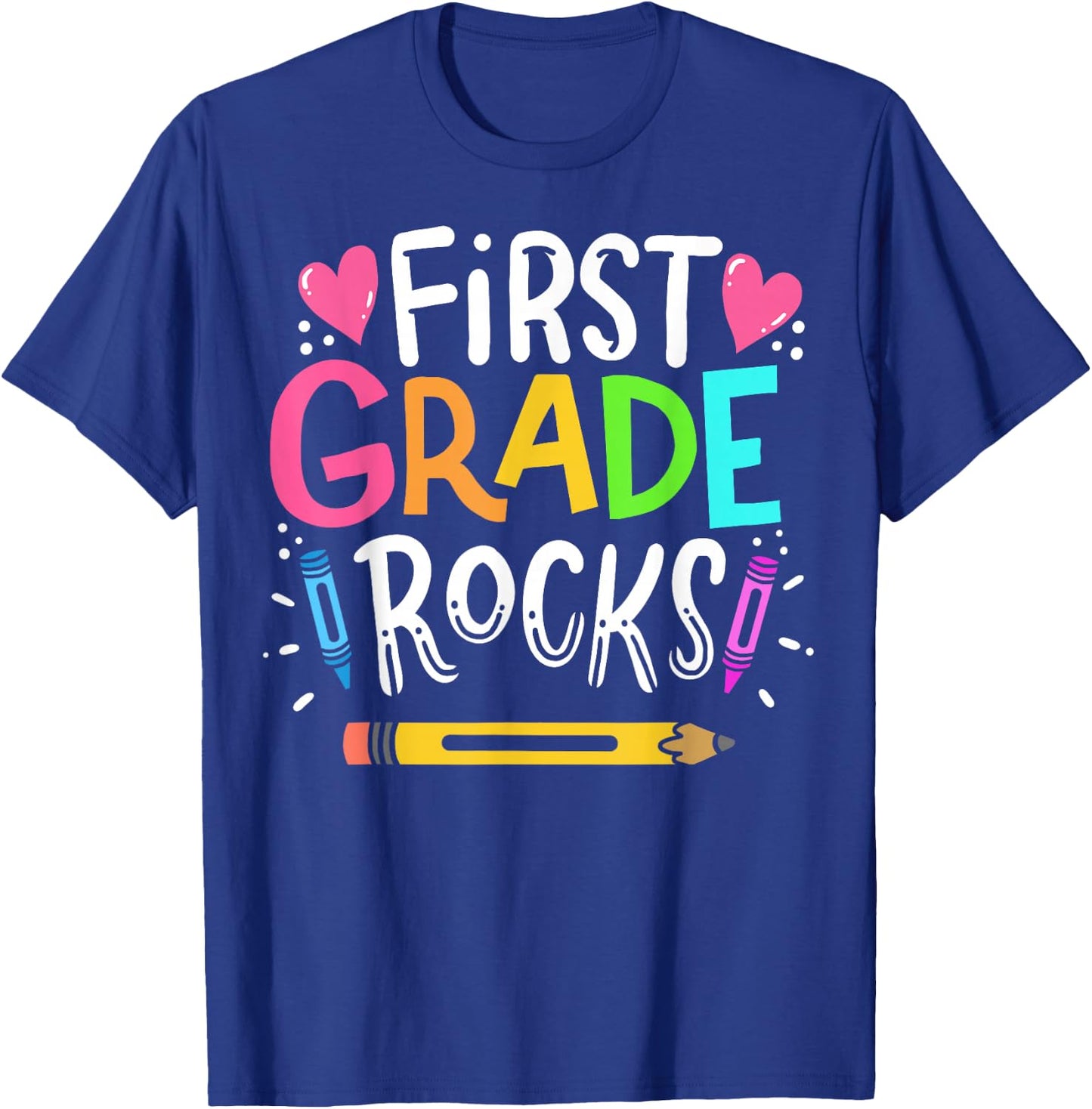 1st Grade Teacher T-Shirt - T-Shirt | Royal