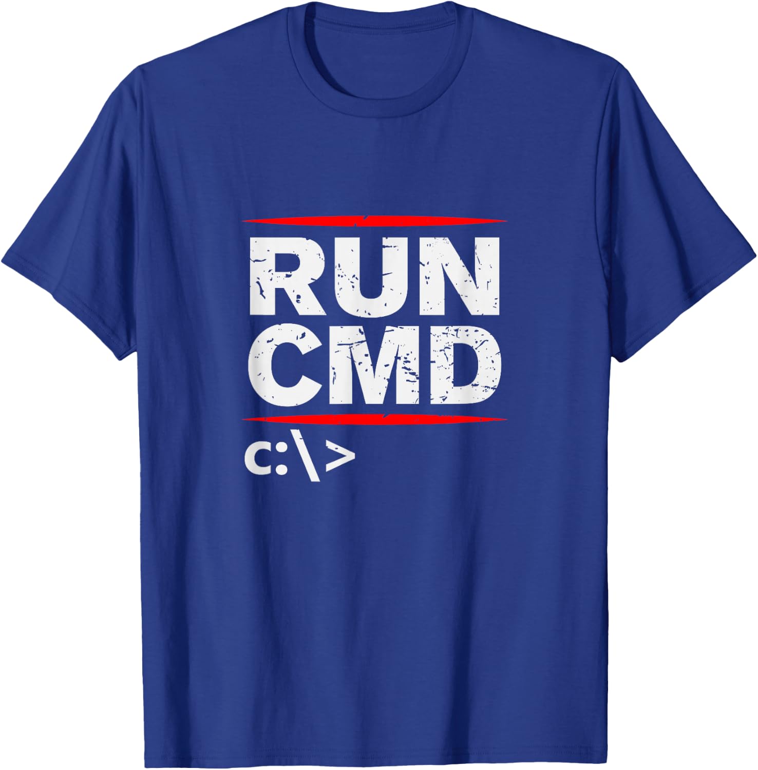 Admins Programmers Run CMD Gift T-Shirt - T-Shirt | Royal