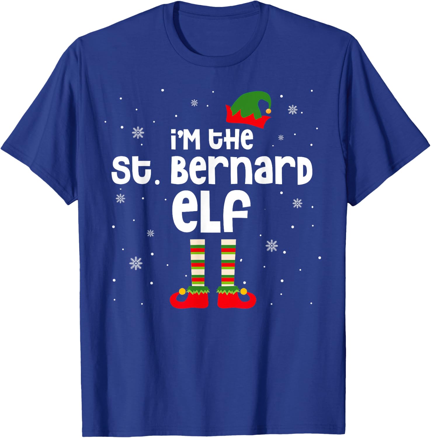 I'm The St. Bernard ELF Christmas St. Bernard Dog Lover Gift T-Shirt - T-Shirt | Royal