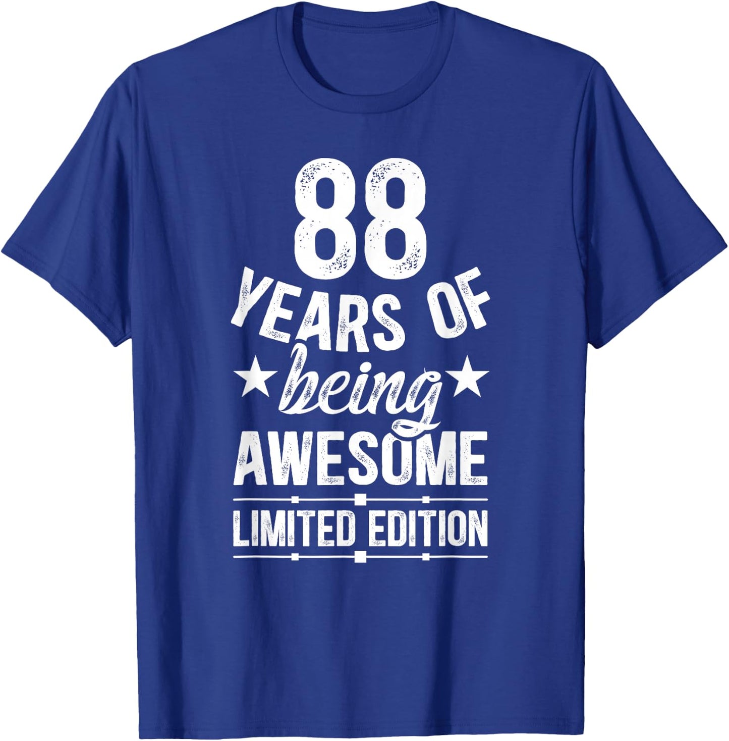 Awesome 88 Year Old 88th Birthday It's My 88th Bday T-Shirt - T-Shirt | Royal