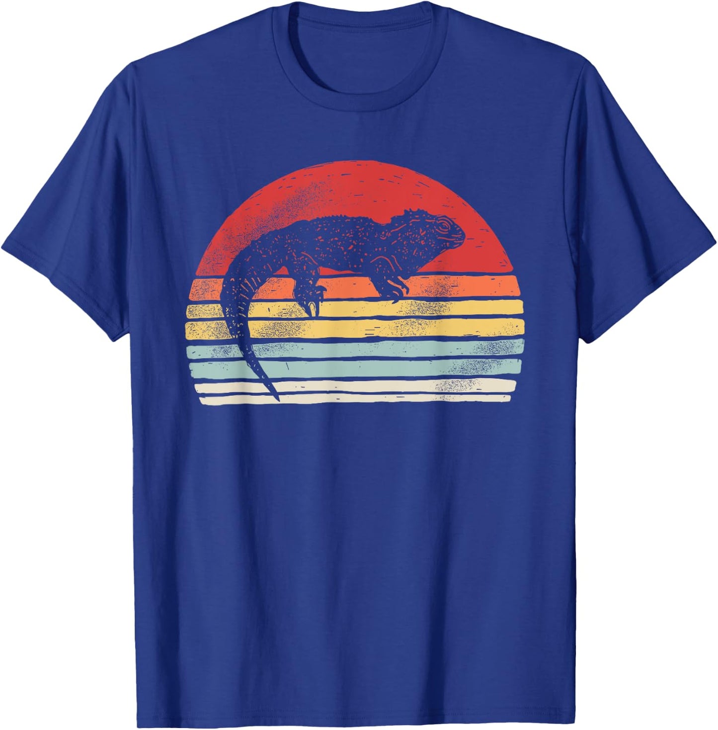 Vintage Retro Tuatara T-Shirt - T-Shirt | Royal