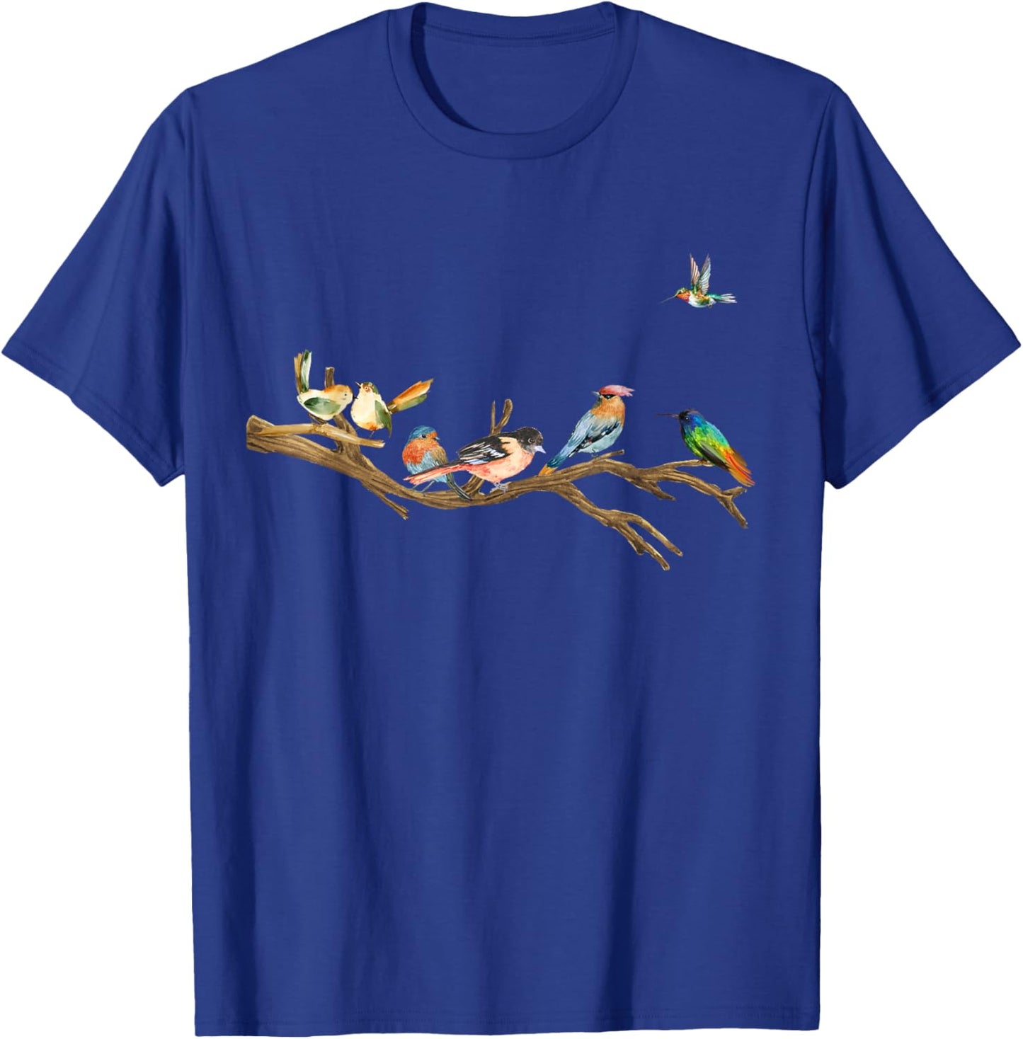 Natural Bird Watcher Bird Nerd Design T-Shirt - T-Shirt | Royal