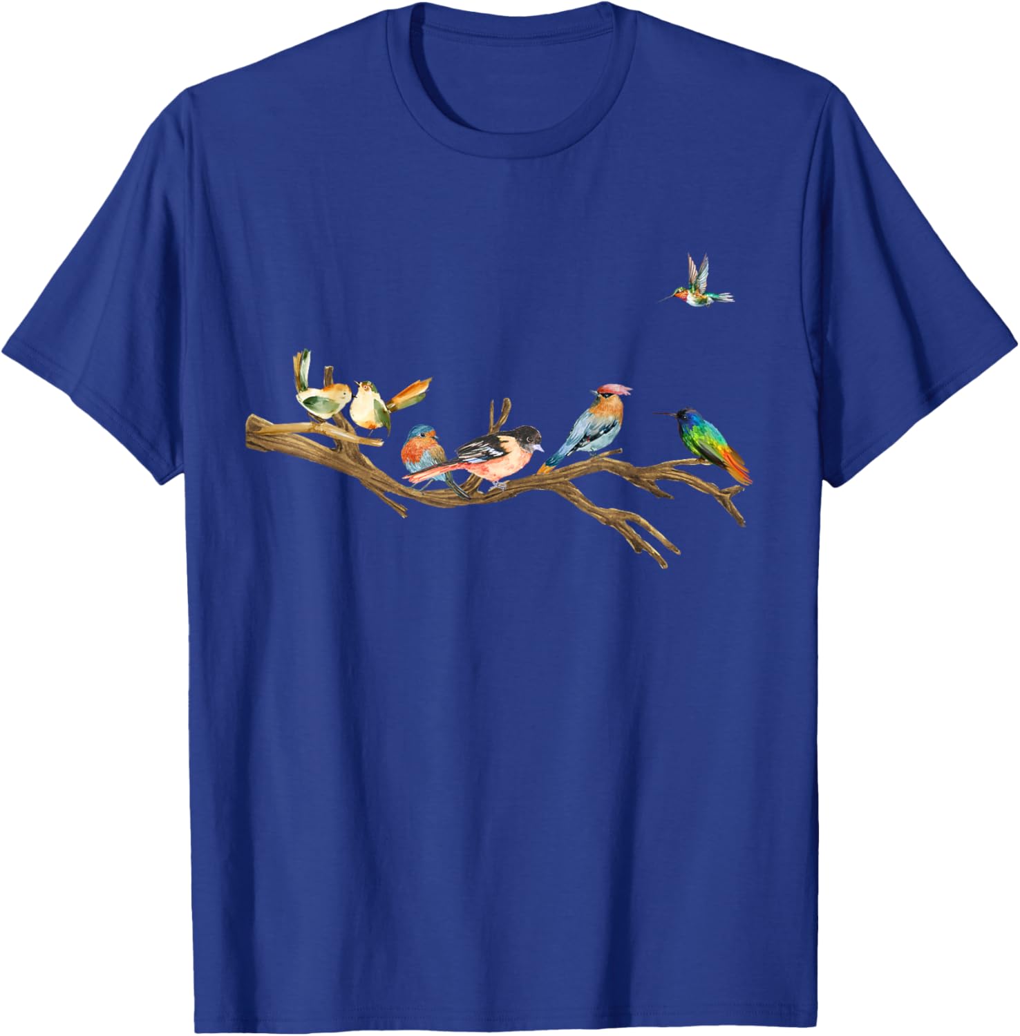 Natural Bird Watcher Bird Nerd Design T-Shirt - T-Shirt | Royal