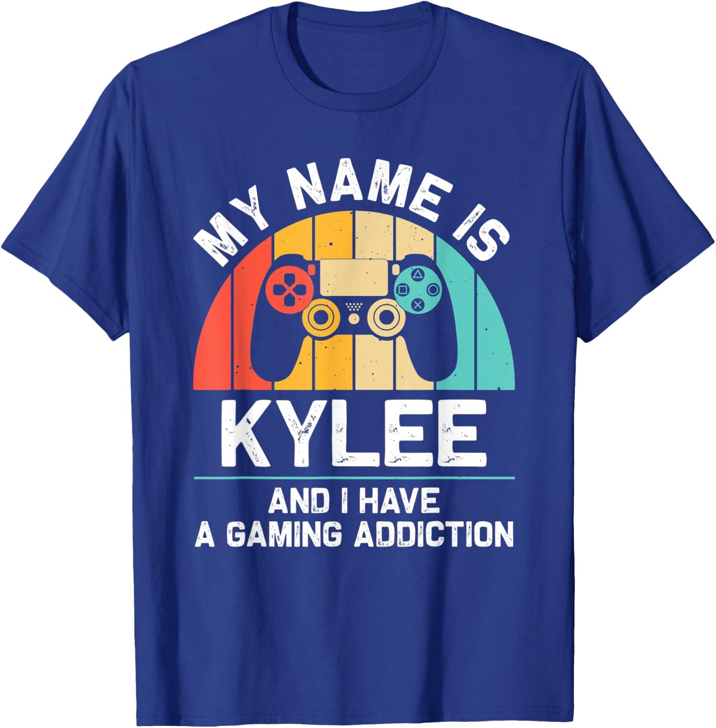 KYLEE Gift Name Personalized Funny Gaming Geek Birthday T-Shirt - T-Shirt | Royal