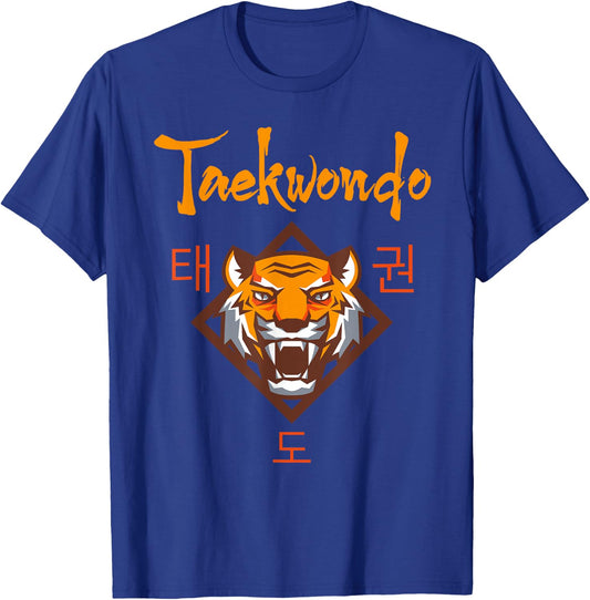 Tiger Taekwondo T-Shirt - T-Shirt | Royal