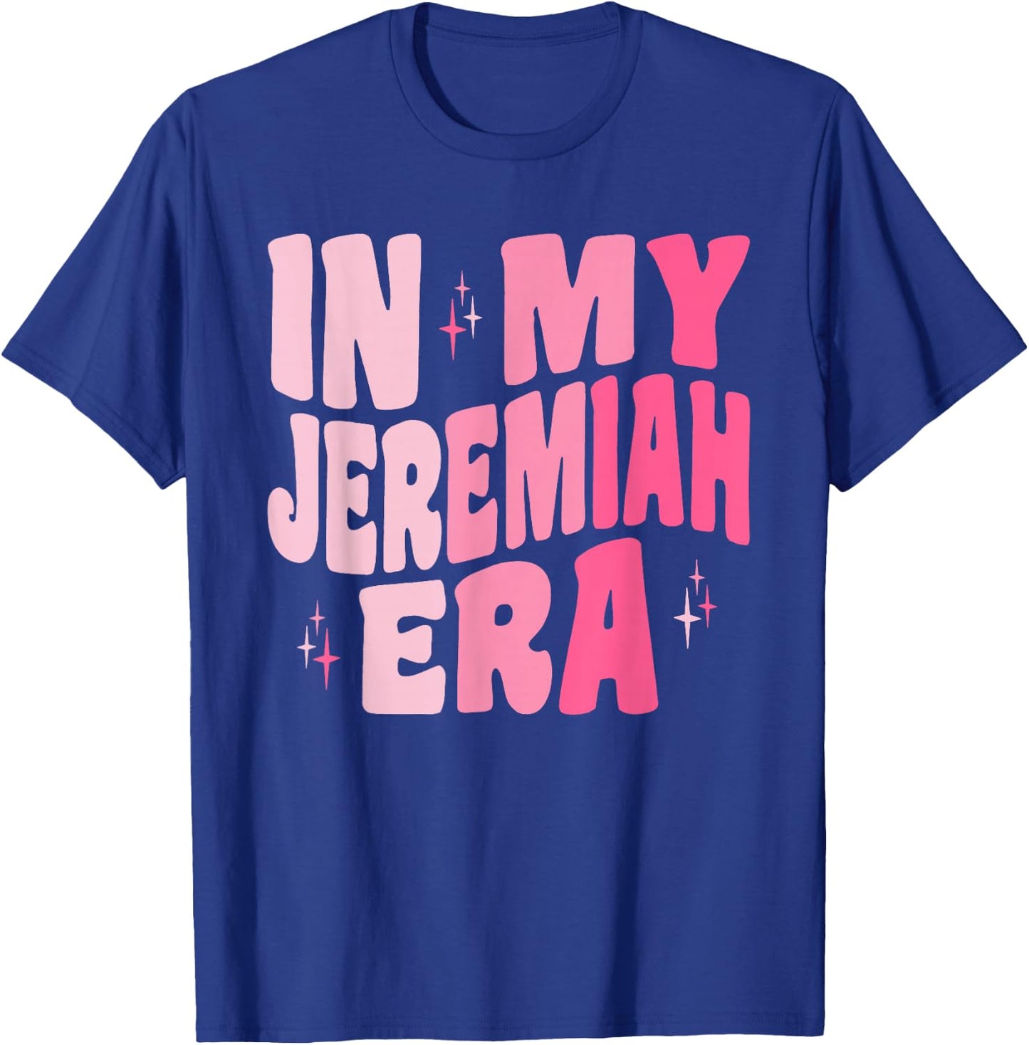 Retro Groovy in My Jeremiah Era Team Jeremiah T-Shirt - T-Shirt | Royal