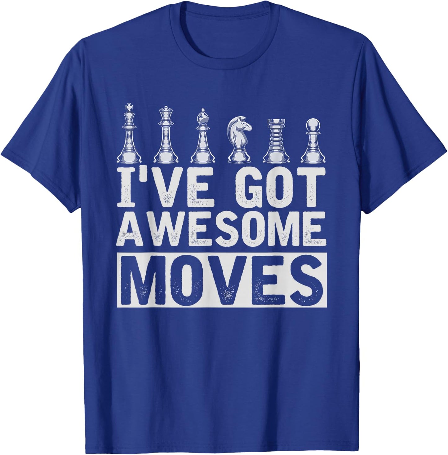 Chess Figure Board Game Thinking Athlete Gift Funny Chess T-Shirt - T-Shirt | Royal