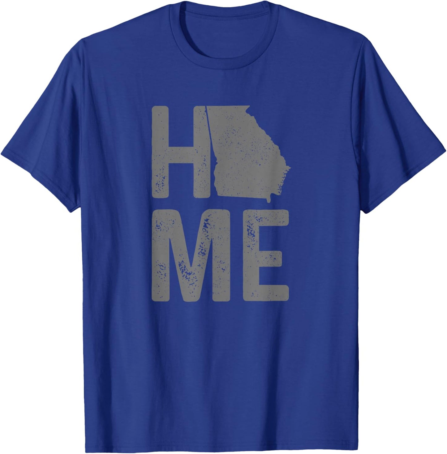 Georgia Home Vintage State Map Pride Gift T-Shirt - T-Shirt | Royal