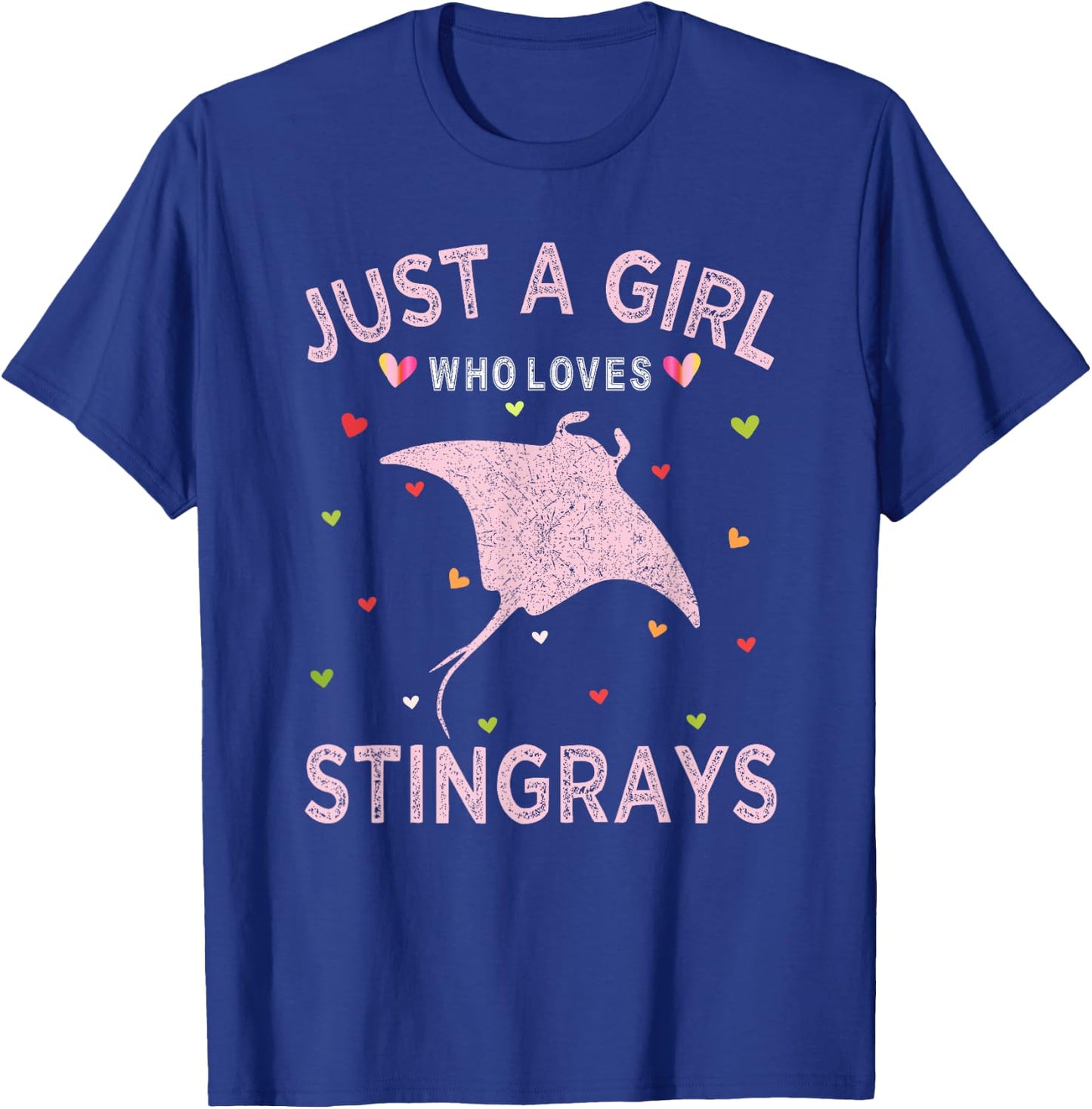 Stingray Lover Women Just A Girl Who Loves Stingrays T-Shirt - T-Shirt | Royal