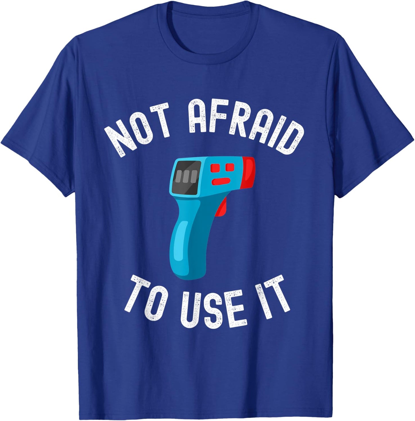 Funny Thermometer Checkpoint Humor for Temperature Check T-Shirt - T-Shirt | Royal