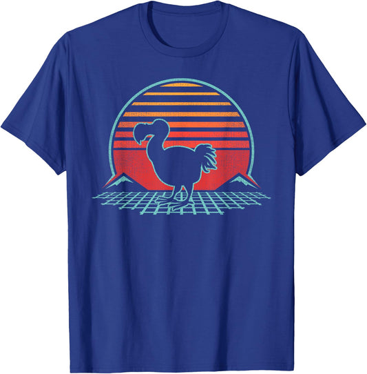 Dodo Lover Bird Animal Retro Vintage 80s Style T-Shirt - T-Shirt | Royal