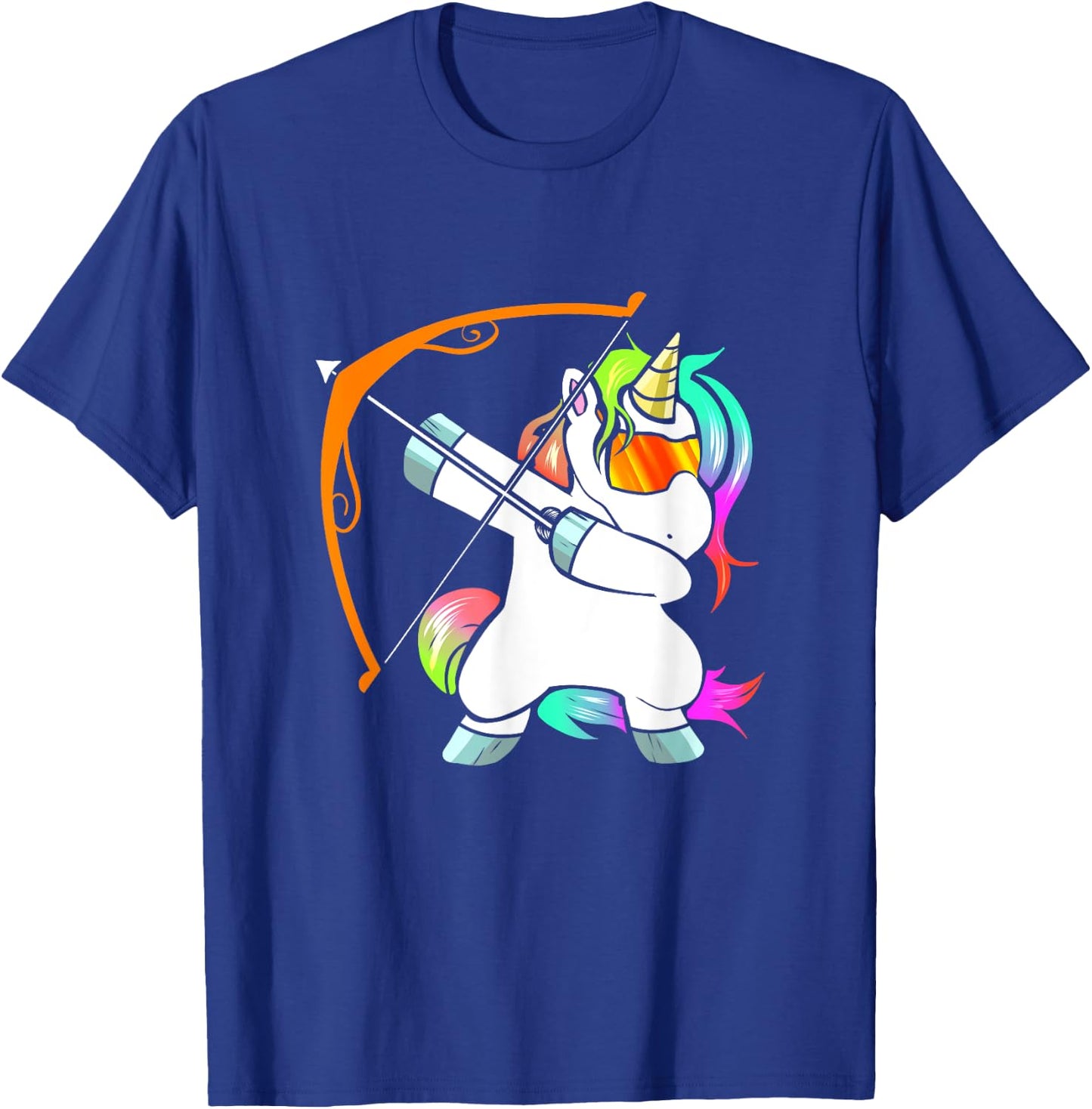 Archery Unicorn for Kids Archer with Bow and Arrow Kid T-Shirt - T-Shirt | Royal