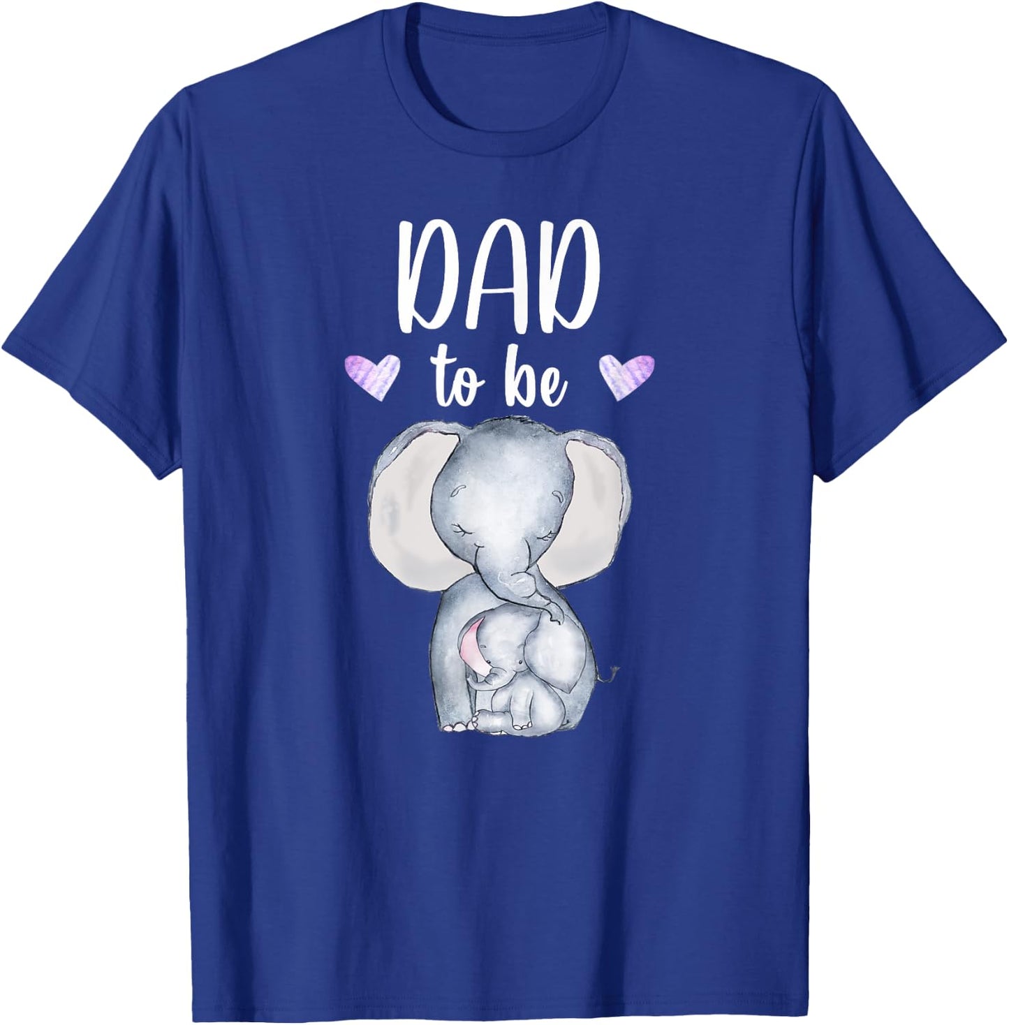Dad To Be Elephant Baby Shower Future Dad T-Shirt - T-Shirt | Royal