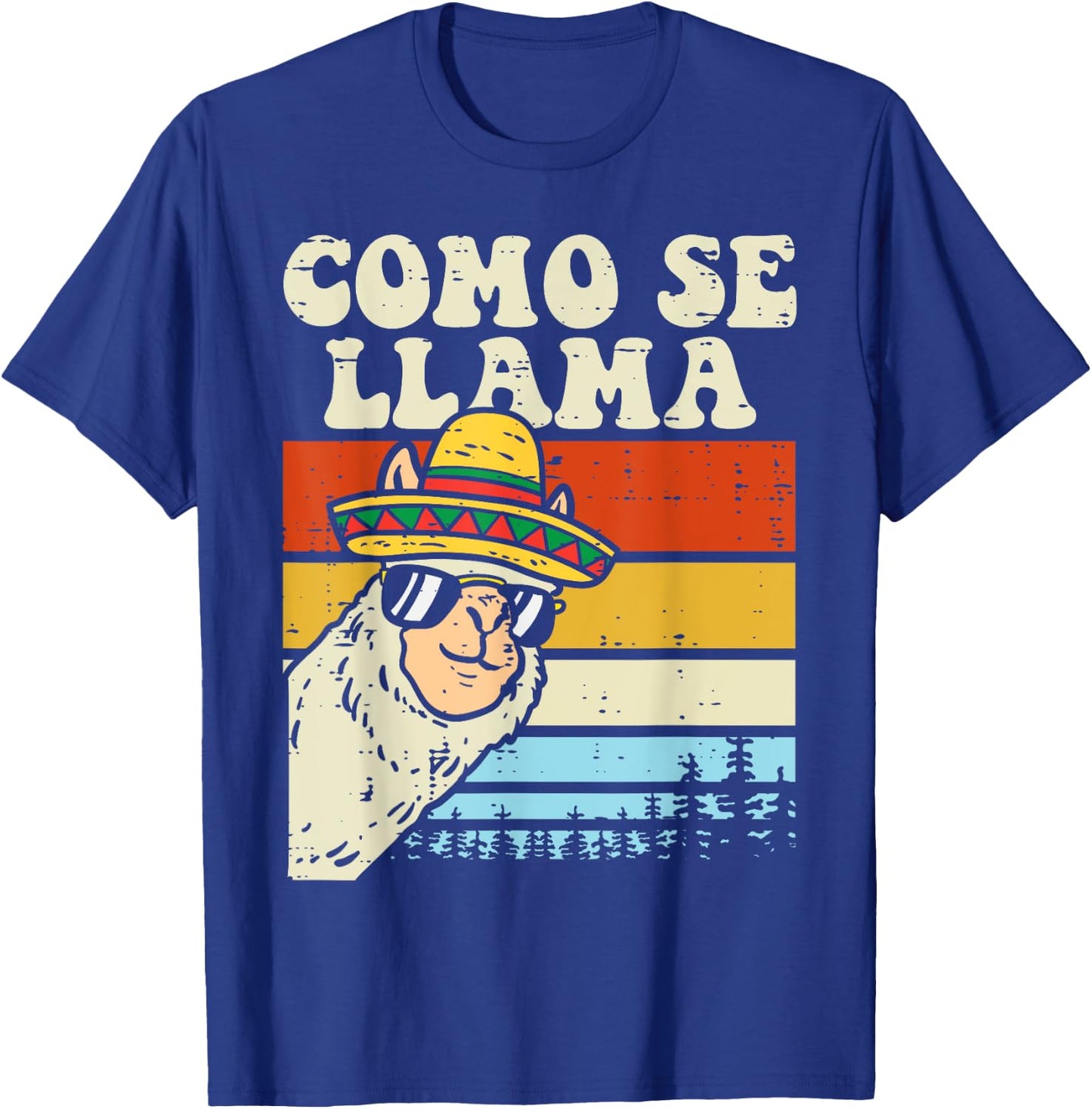 Como Se Llama Funny Cinco De Mayo Mexican Alpaca Animal T-Shirt - T-Shirt | Royal