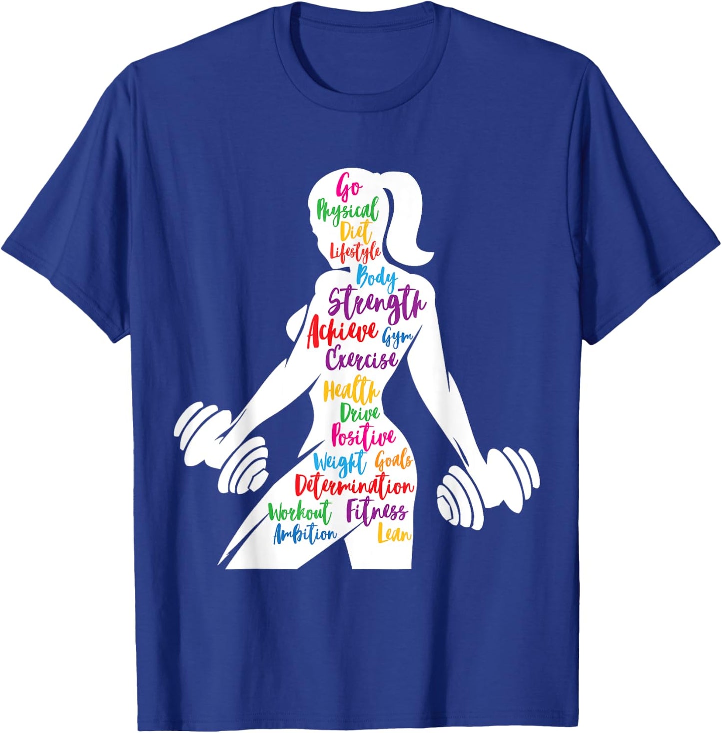 Women Gym Motivation Workout Motivational Fitness Lover Gift T-Shirt - T-Shirt | Royal