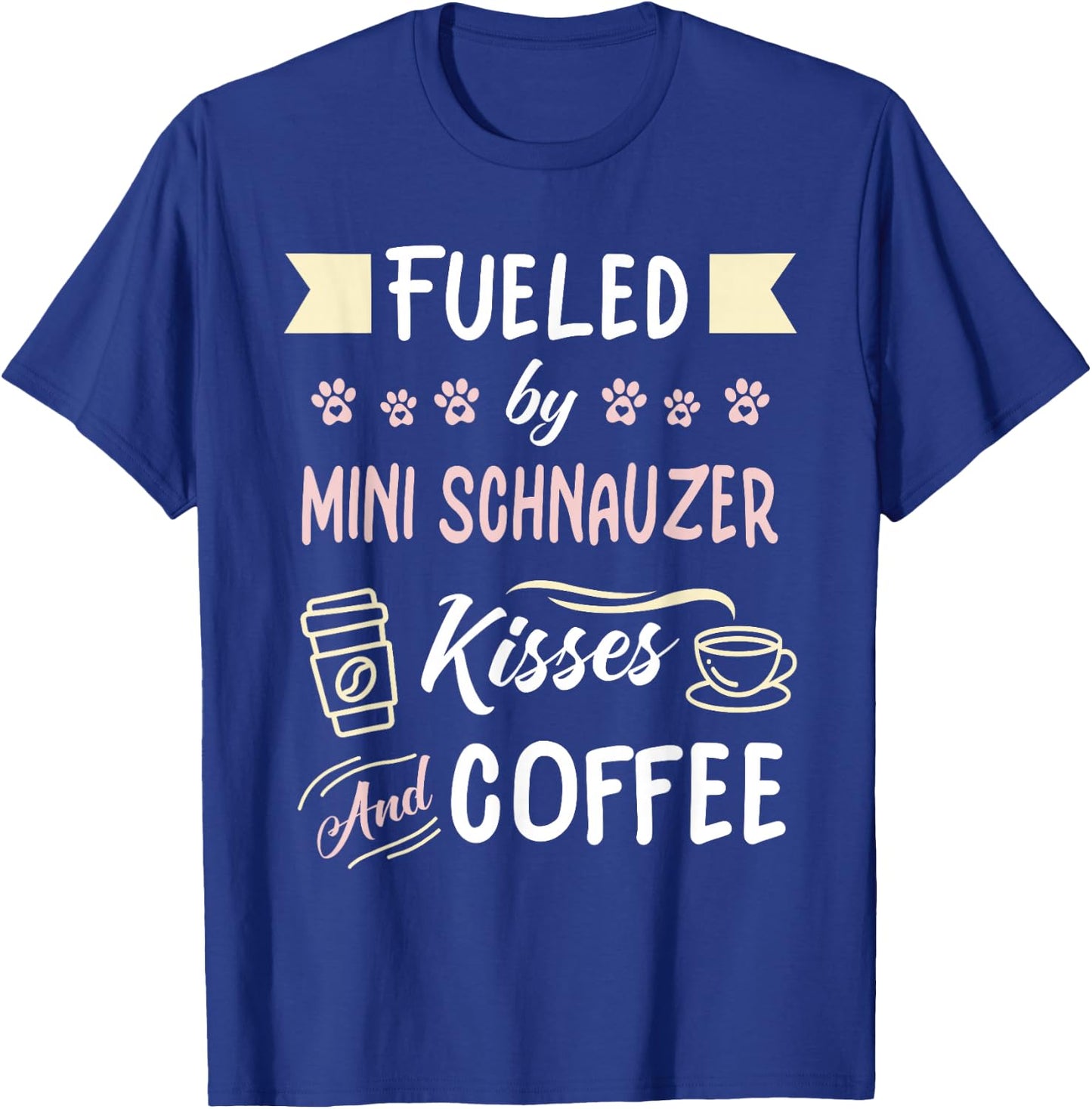 Mini Schnauzer Mom Coffee Lover T-Shirt - T-Shirt | Royal