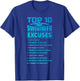 The Merch Pool - Swimmer Excuses Butterfly Swimming Funny Adult , Black, Small, Short Sleeve T-Shirt - T-Shirt | Royal