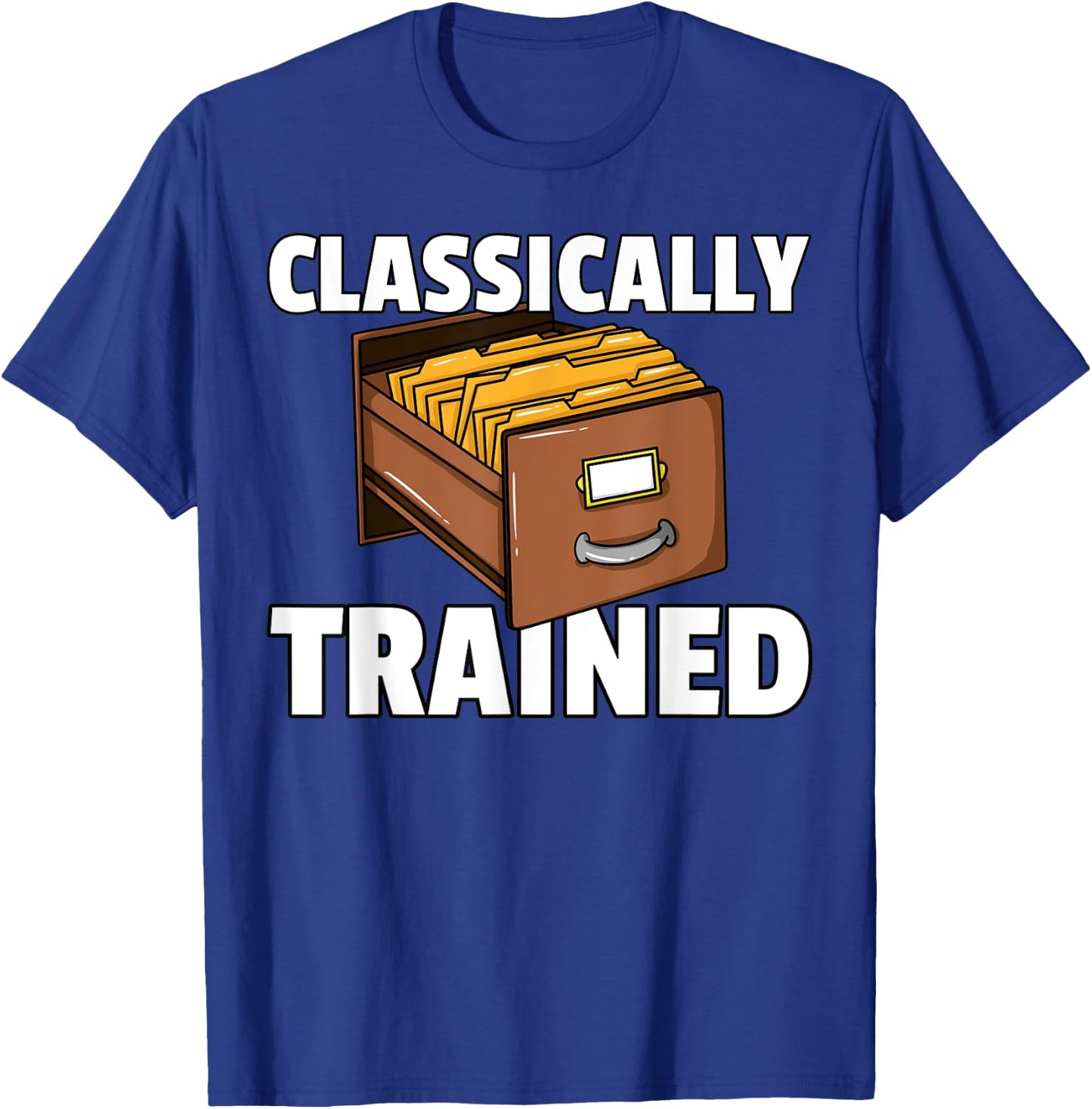 Card Catalog Library For Librarian T-Shirt - T-Shirt | Royal