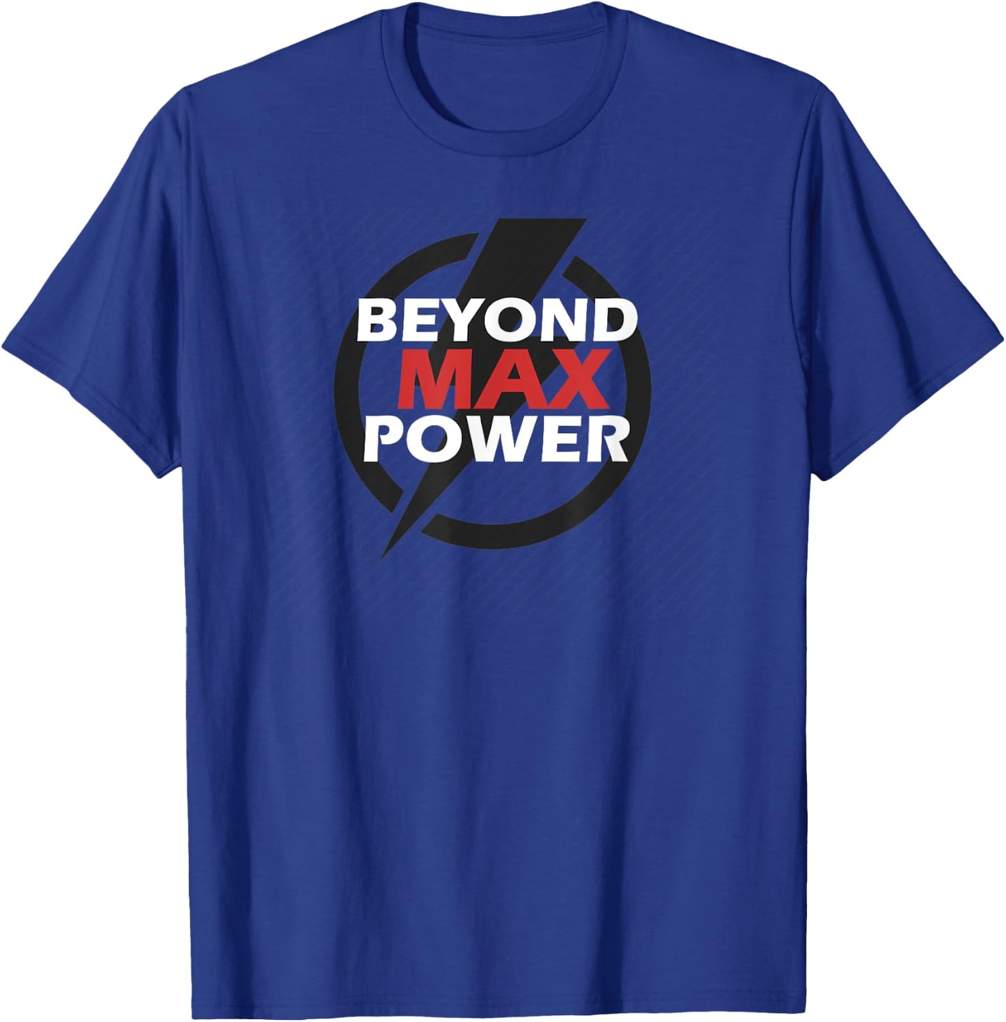 Max Powerlifting Bodybuilding Weightlifting Workout Gym Gear T-Shirt - T-Shirt | Royal