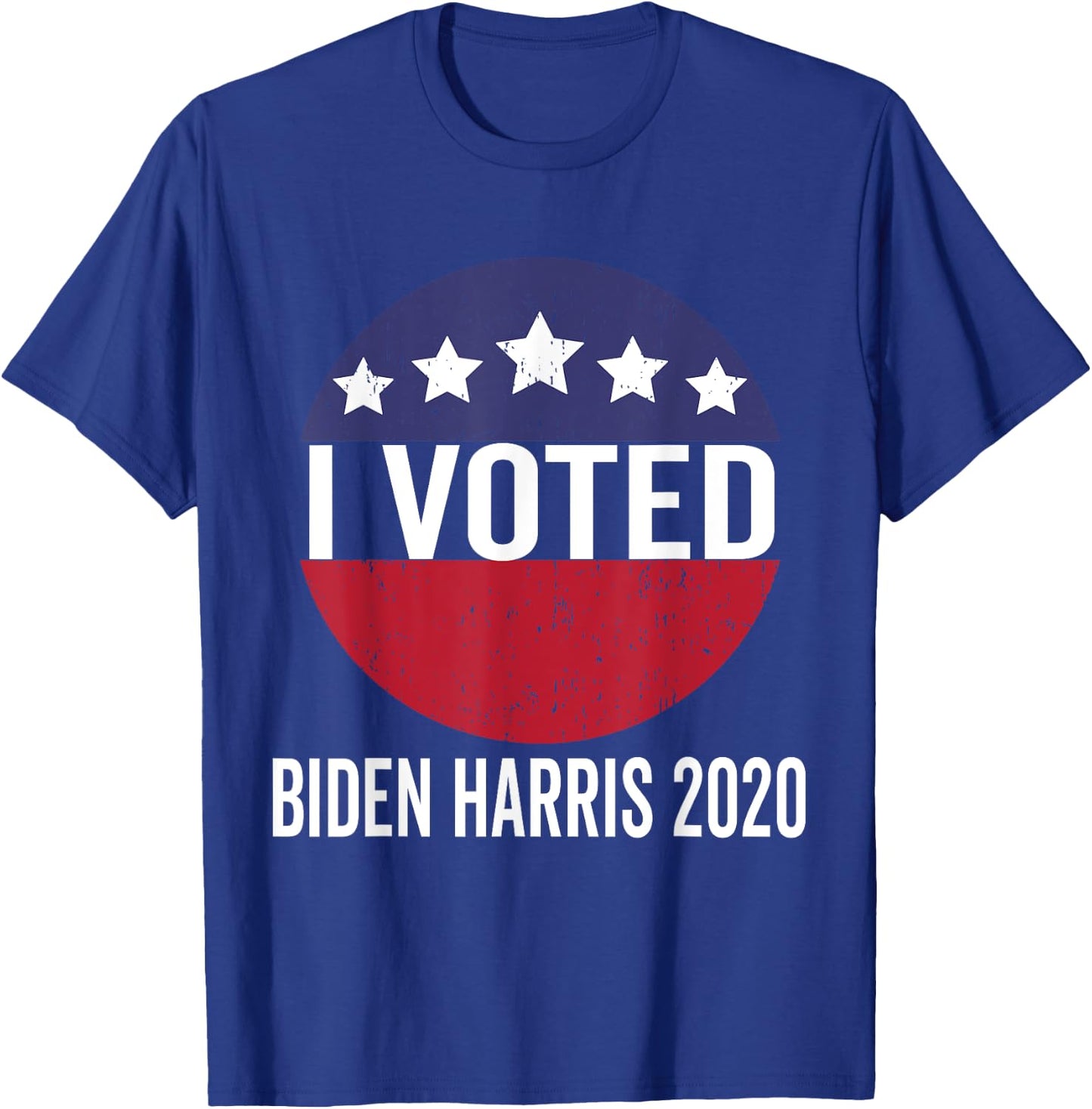 I Voted - Biden Harris 2020 T-Shirt - T-Shirt | Royal