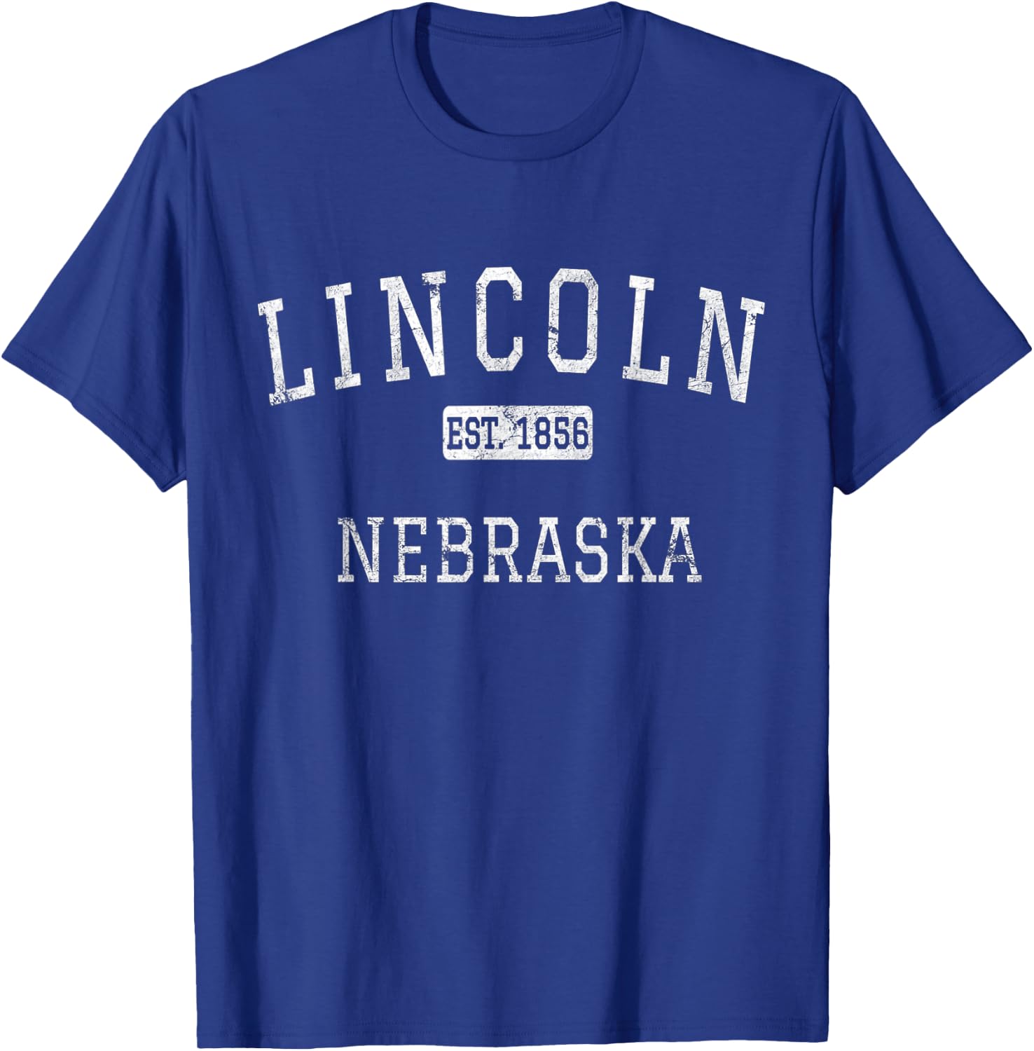 Lincoln Nebraska Vintage Black Small Short Sleeve T-Shirt - T-Shirt | Royal