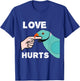 Love Hurts Blue Indian Ringneck Parrot T-Shirt - T-Shirt | Royal