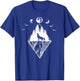 Howling Wolf Phases Of The Moon T-Shirt - T-Shirt | Royal