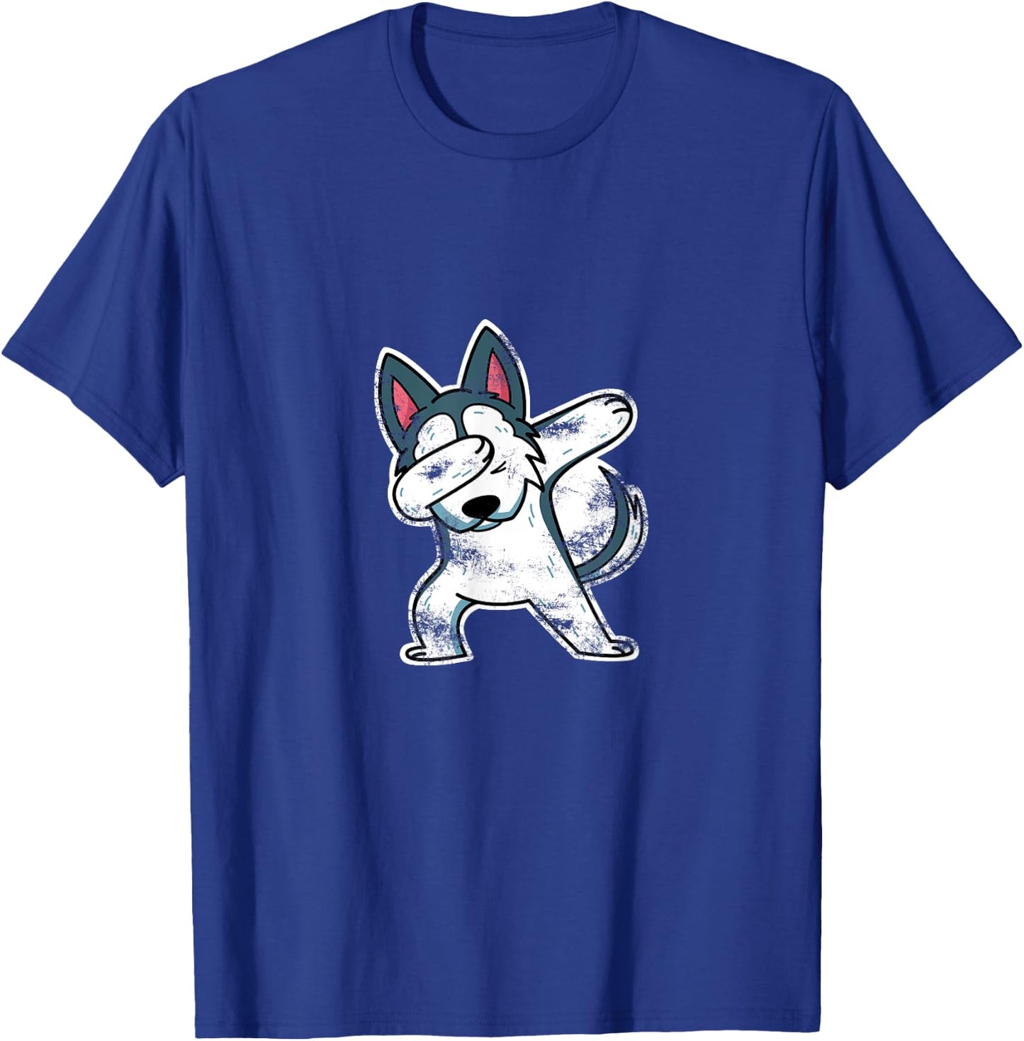 Husky Dog Lover Gift Dabbing Husky Women Kids T-Shirt - T-Shirt | Royal