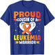 Proud Cousin Of A Leukemia Cancer Awareness Warrior Fighting T-Shirt - T-Shirt | Royal