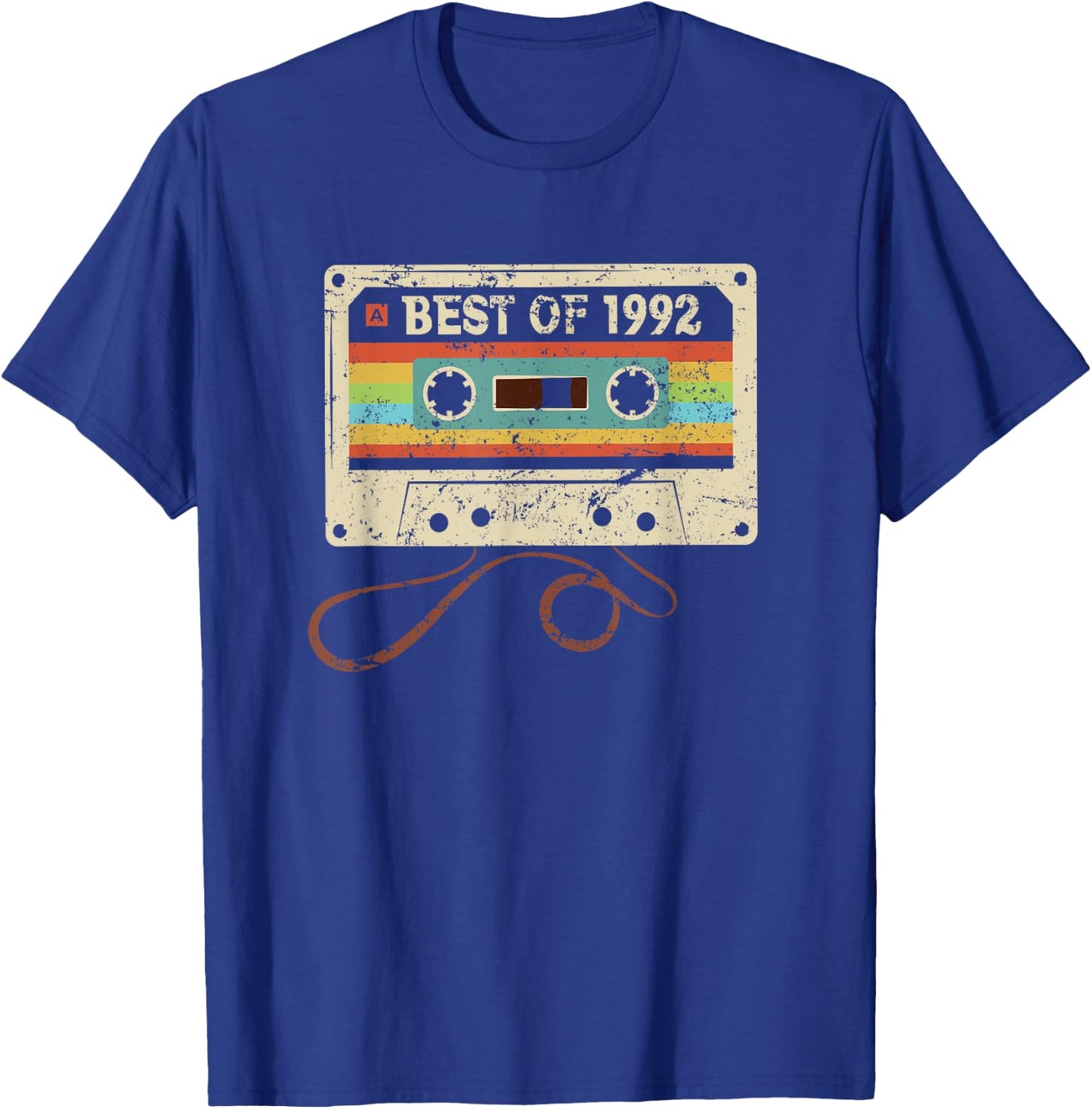 Best of 1992 Vintage 33 Year Old Men Women 33rd Birthday T-Shirt - T-Shirt | Royal
