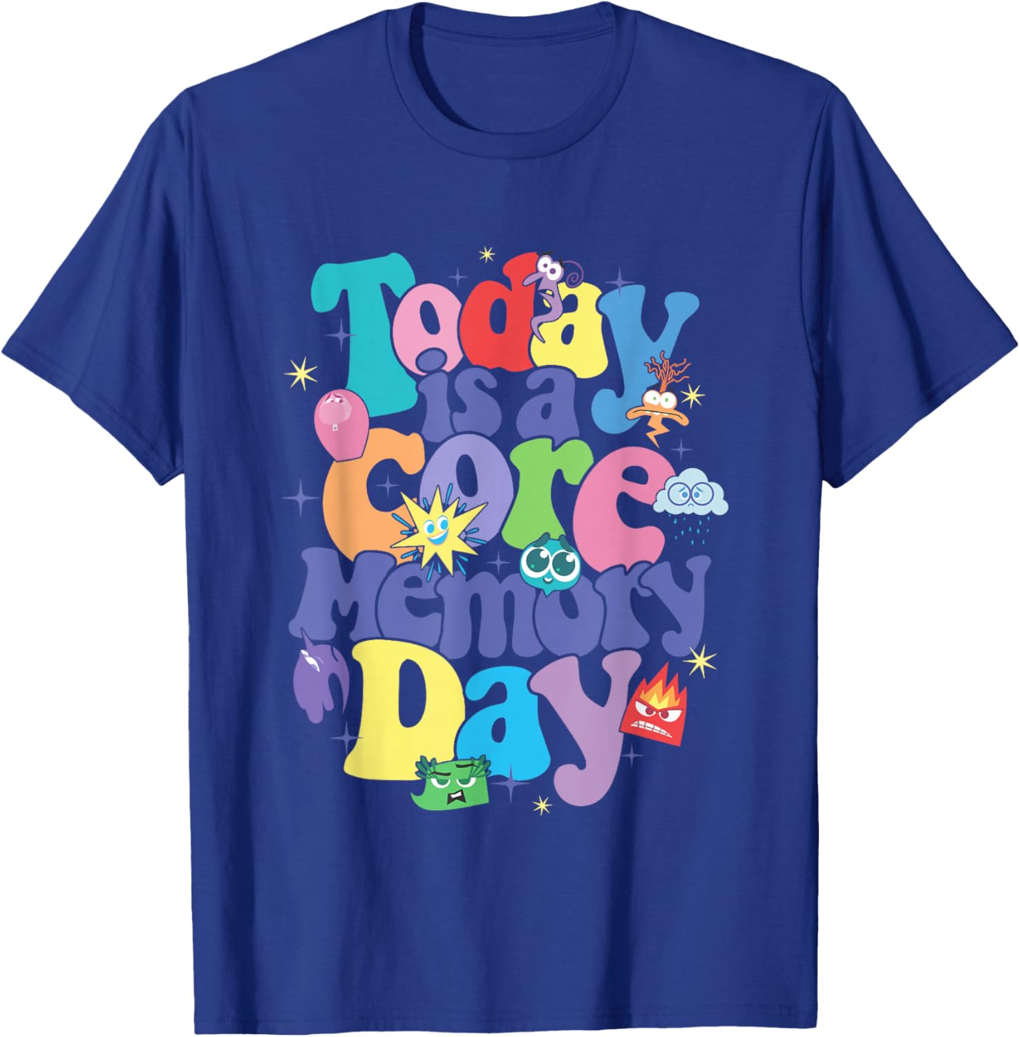 Disney Pixar Inside Out 2 Today is A Core Memory Day Poster T-Shirt - T-Shirt | Royal