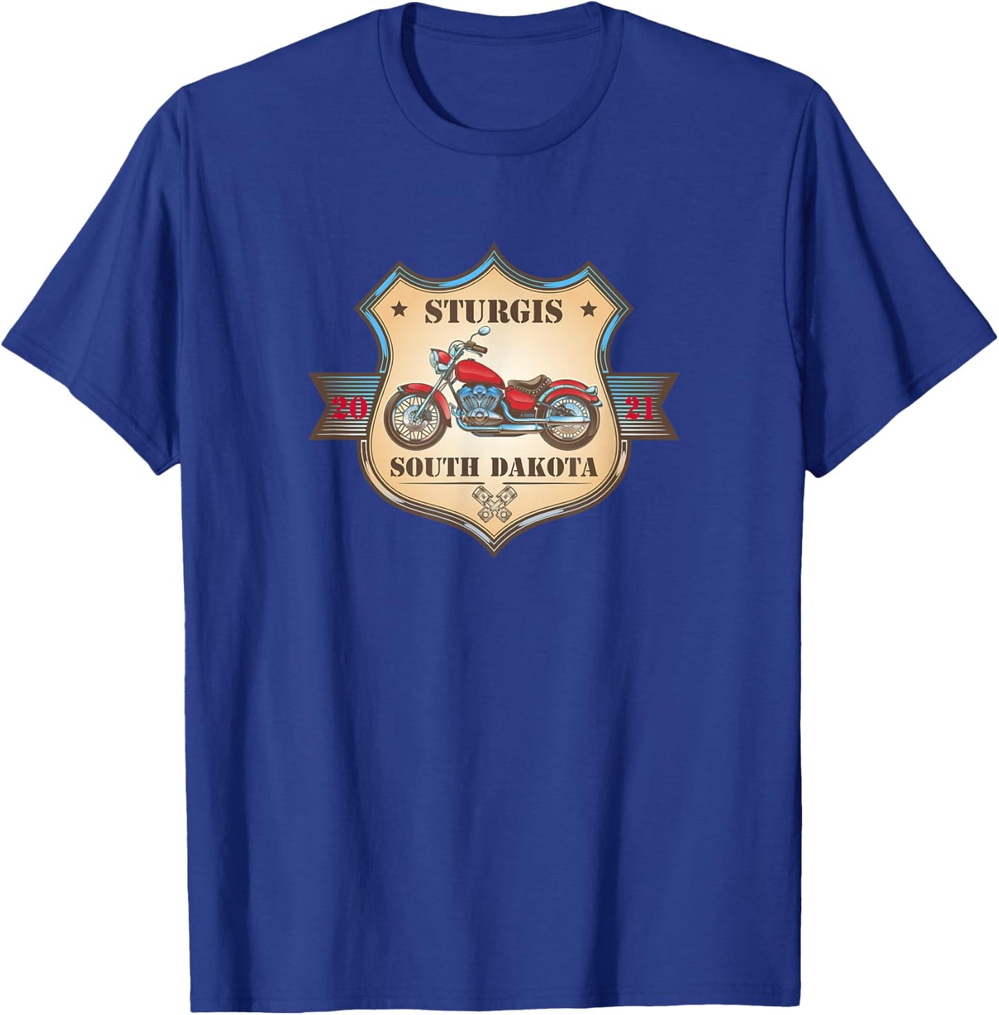 Bike Week Sturgis South Dakota Rally 2021 T-Shirt - T-Shirt | Royal