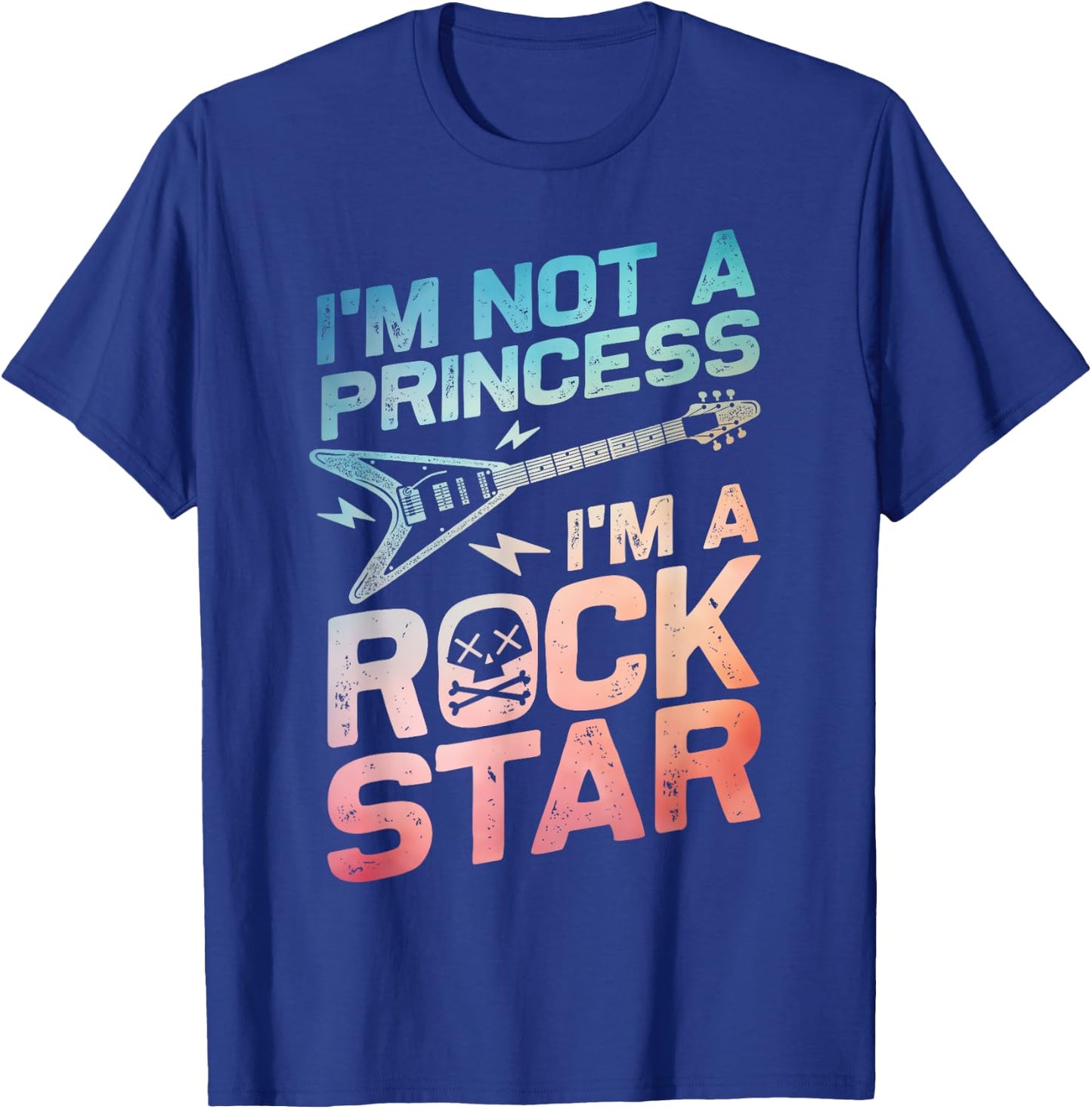 Rockstar Girls Punk Rocker Rock And Roll Princess T-Shirt - T-Shirt | Royal