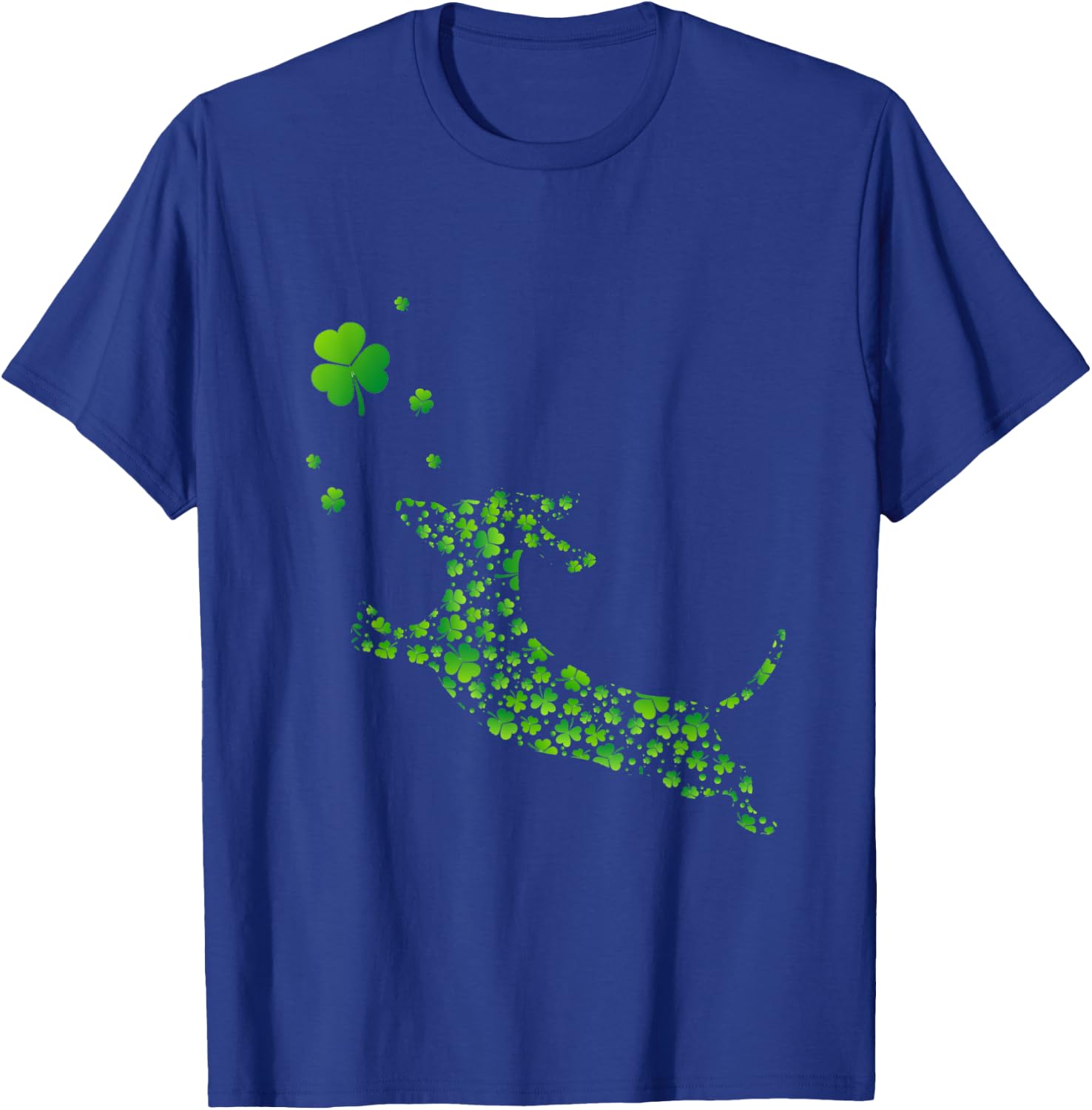 Cute Dachshund Dog With Irish Shamrock St Patricks Day Men Women Kids T-Shirt - T-Shirt | Royal