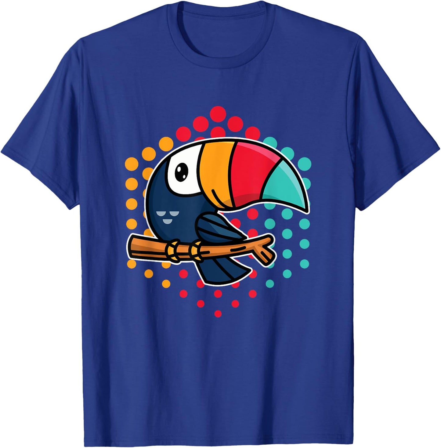 Tropical Bird Cute Toucan T-Shirt - T-Shirt | Royal
