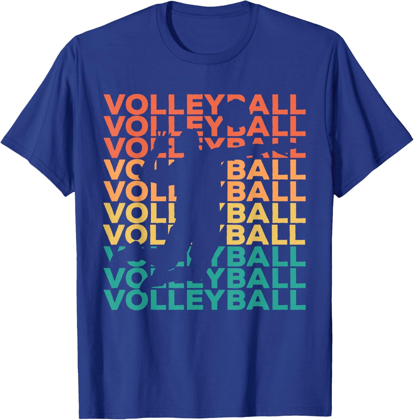 Retro Vintage Volleyball Gift Volleyball Players T-Shirt - T-Shirt | Royal