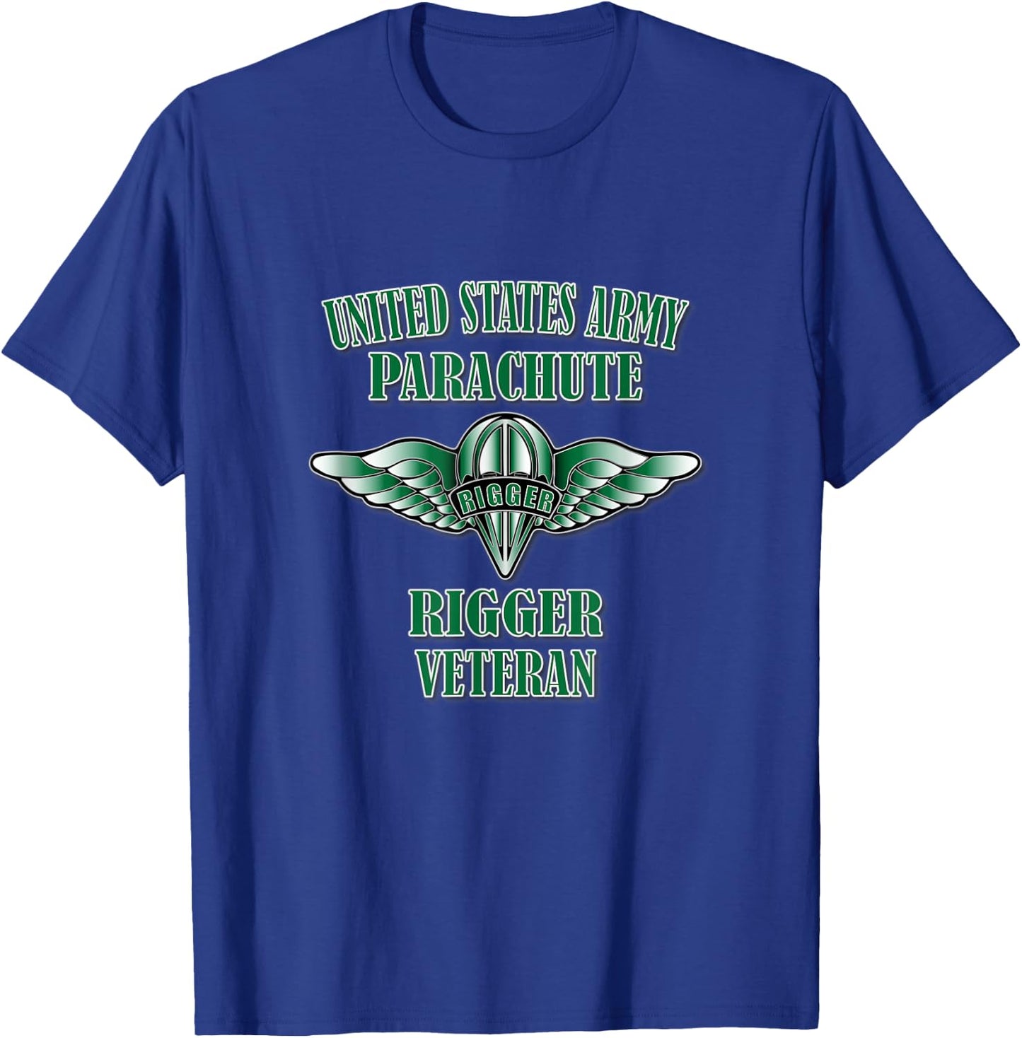 Parachute Rigger Veteran (Front Design) T-Shirt - T-Shirt | Royal
