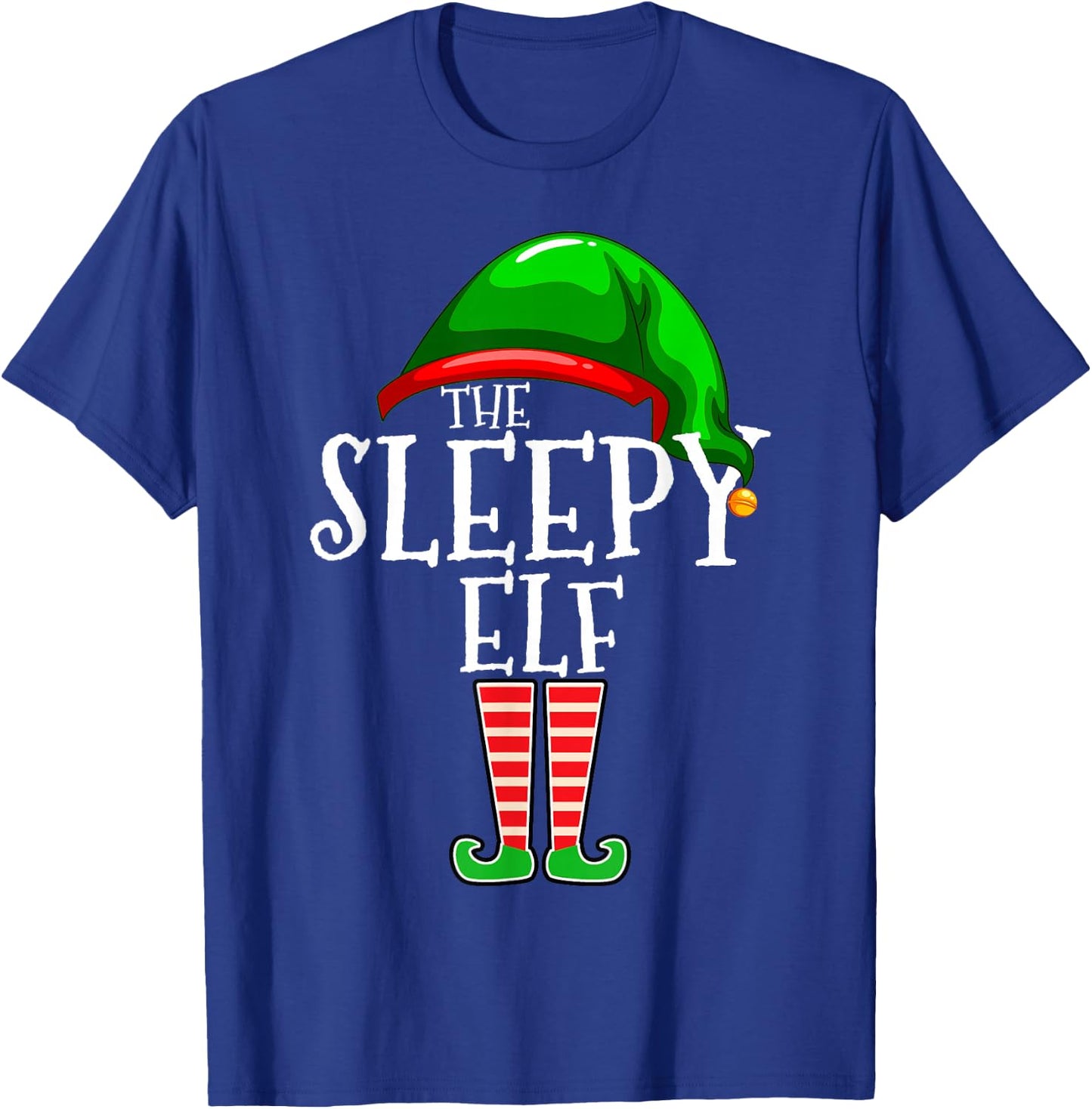 The Sleepy Elf Group Matching Family Christmas Gift Outfit T-Shirt - T-Shirt | Royal