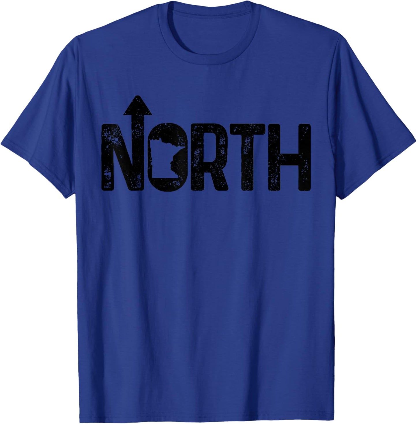 Minnesota Up North State Map Pride Gift T-Shirt - T-Shirt | Royal