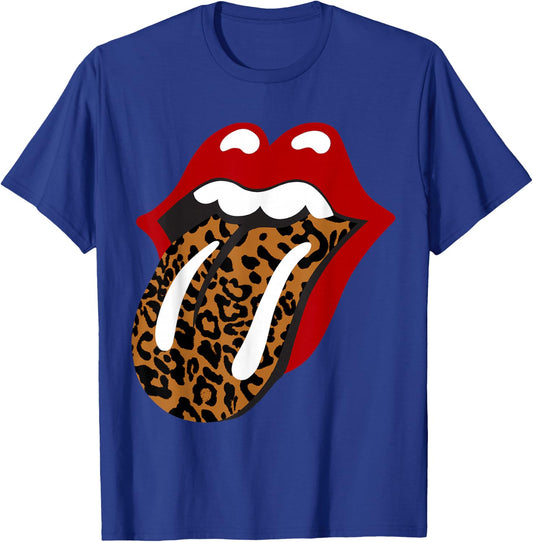 Rolling Stones Classic Leopard Tongue T-Shirt - T-Shirt | Royal